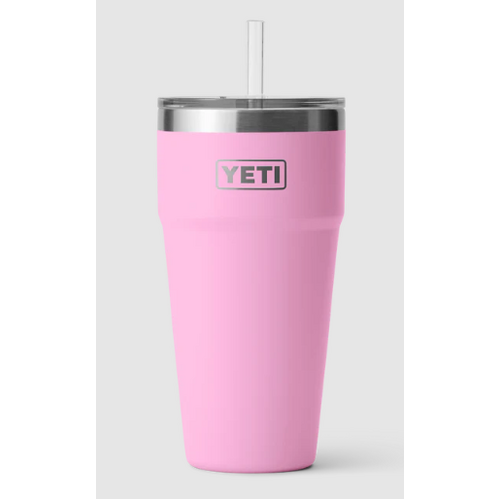 YETI Rambler 26 oz Straw Cup Power Pink   