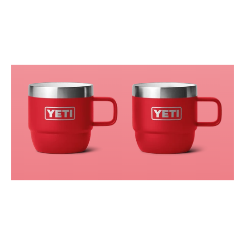 YETI Rambler 6oz Espresso Mug 2PK Rescue Red