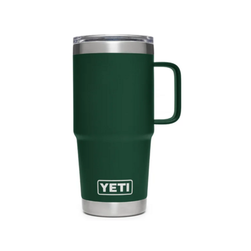 YETI  Rambler 20 oz Travel Mug Black Forest Green