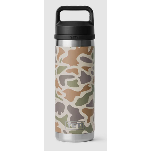 YETI Rambler 18 oz Bottle Chug Tan Camo