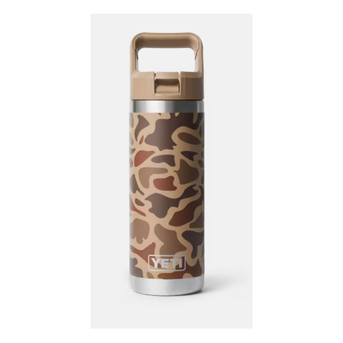 YETI  Rambler 18 oz Straw Bottle Wetlands Camo