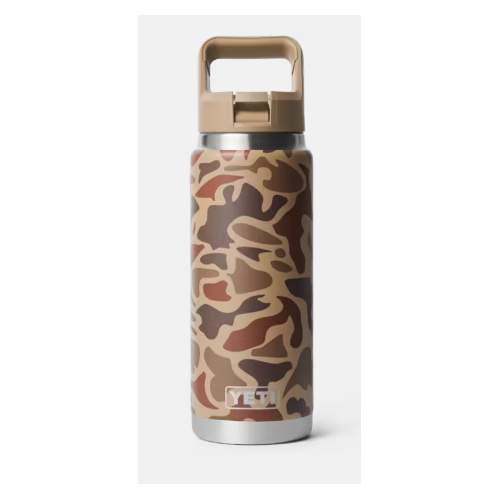 YETI Rambler 26 oz Straw Bottle Wetlands Camo